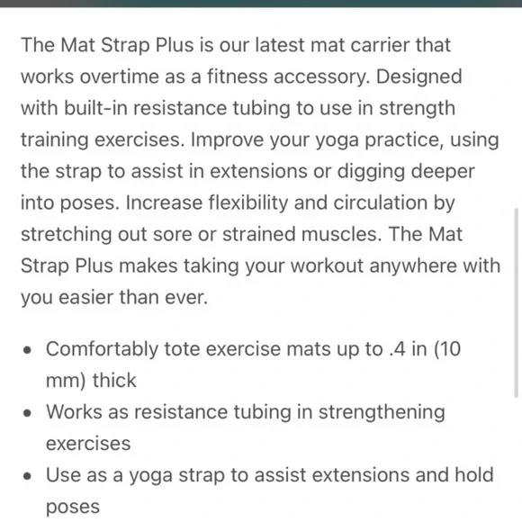 Fitness bundle Matt strap and Blue Body by Brooke Burke Core Discs - Picture 13 of 13